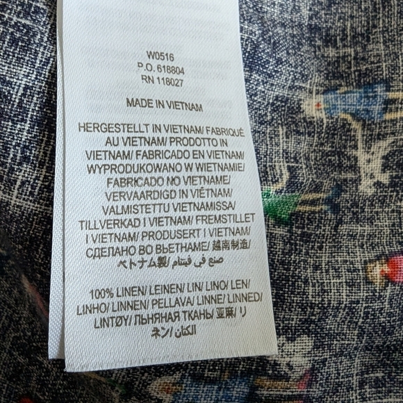 Boden linen blouse Women and Dogs Novelty print sz 22 - Picture 8 of 8